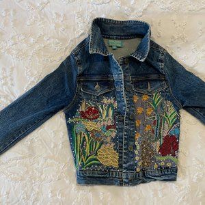 Antica Sartoria by Giacomo Cinque of Positano Italy, Jean Jacket, Girl Size 8